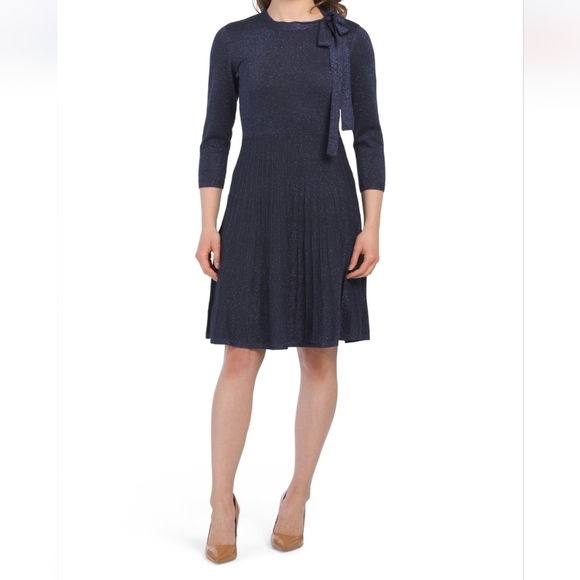 Nanette Lepore Dresses & Skirts - 𝅺nanette Lepore Tie Neck Sweater Dress